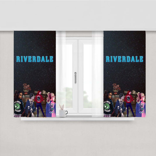 Riverdale Southside Serpents Gang Peach Skin Window Curtains