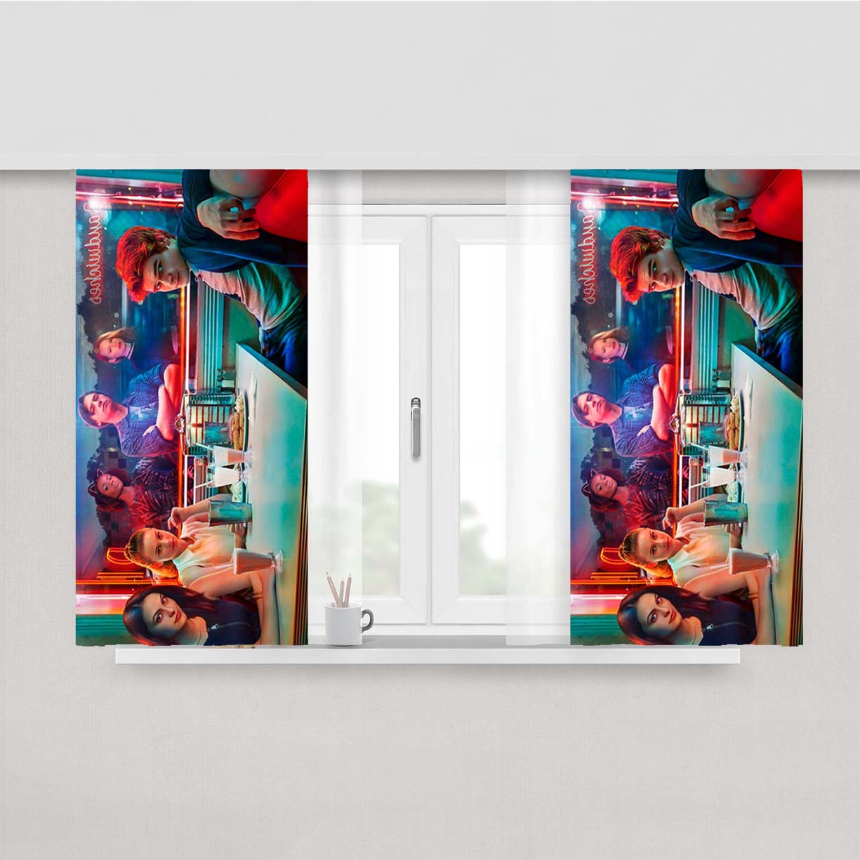 Riverdale Tv Searies Peach Skin Window Curtains