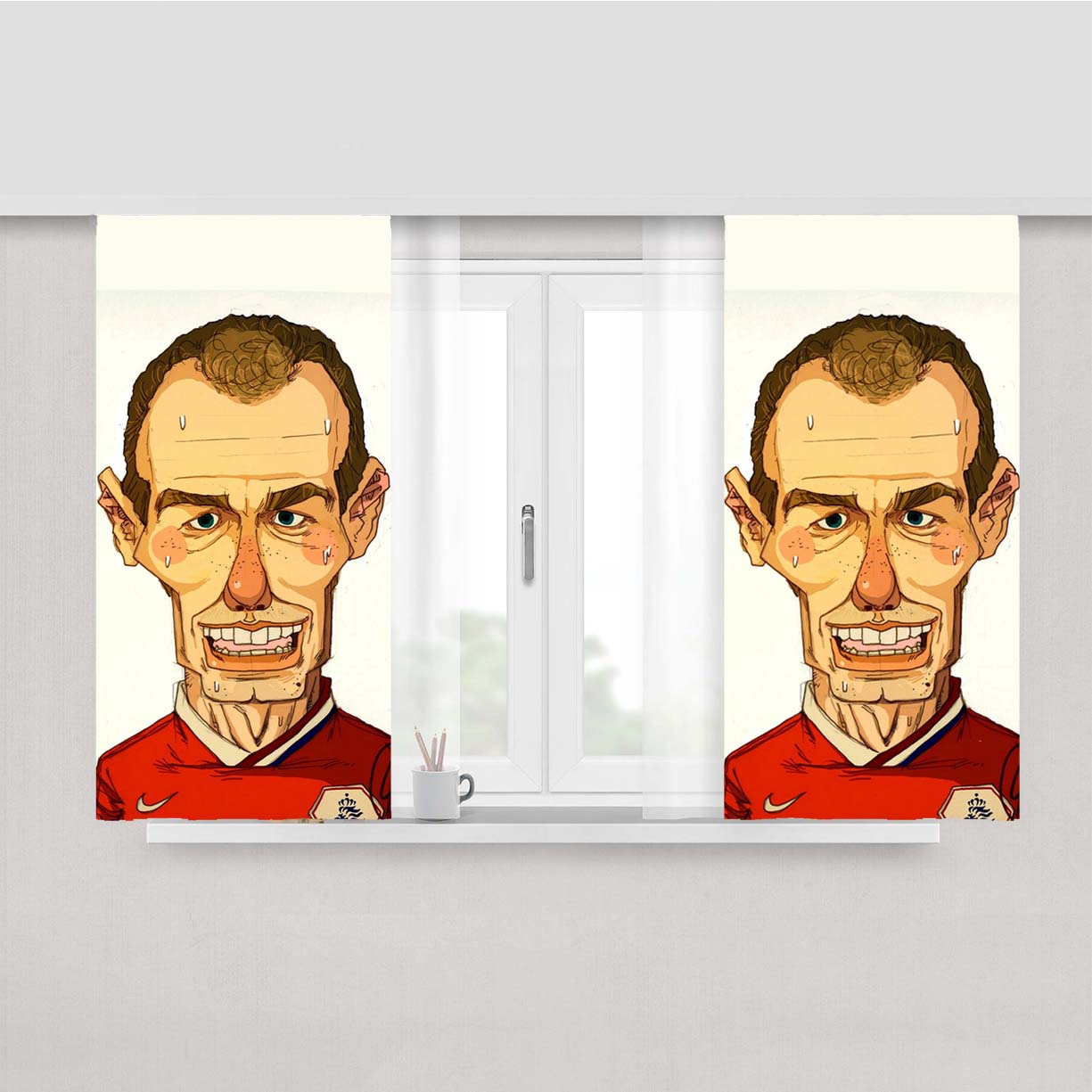Robben Netherland Peach Skin Window Curtains