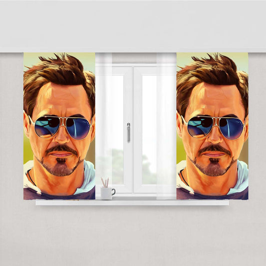 Robert Downey Jr Sunglasses Peach Skin Window Curtains