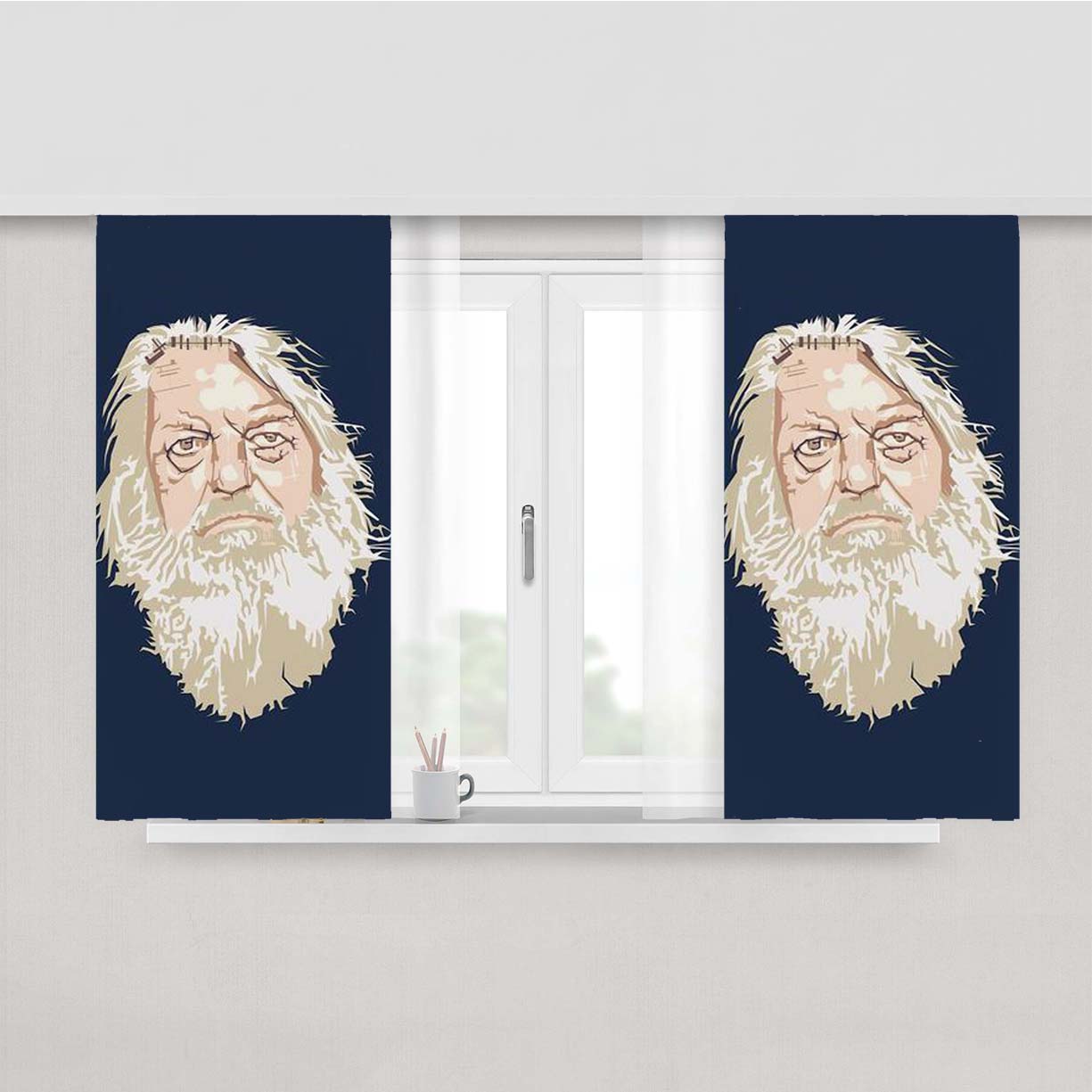 Robert Wyatt Peach Skin Window Curtains