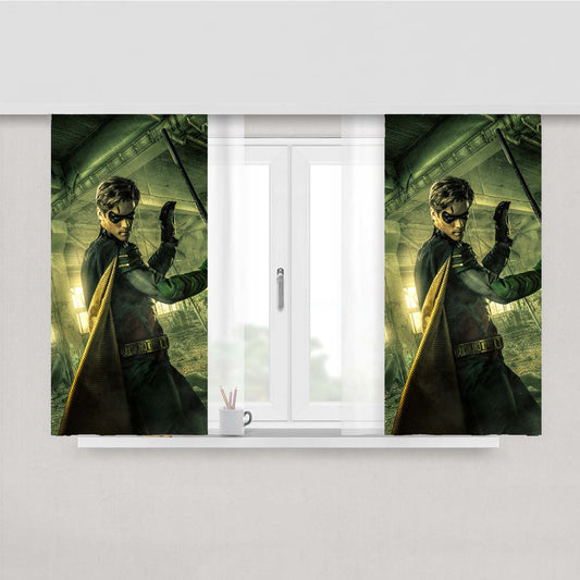 Robin Dick Grayson Titans Dc Comics Brenton Thwaites Peach Skin Window Curtains