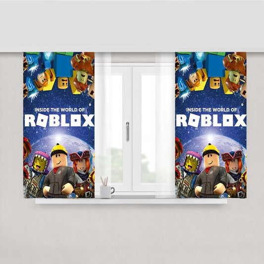 Roblox Game Character Peach Skin Window Curtains