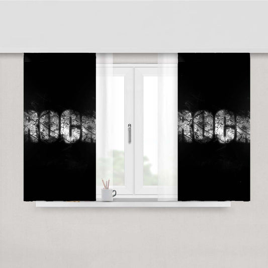 Rock Wings Peach Skin Window Curtains