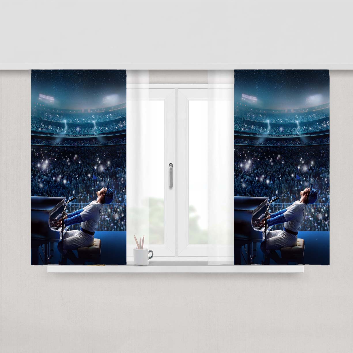 Rocketman Po Peach Skin Window Curtains
