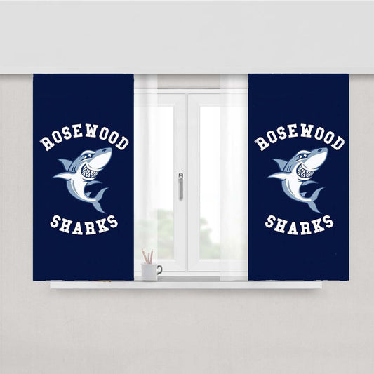 Rosewood Sharks Peach Skin Window Curtains