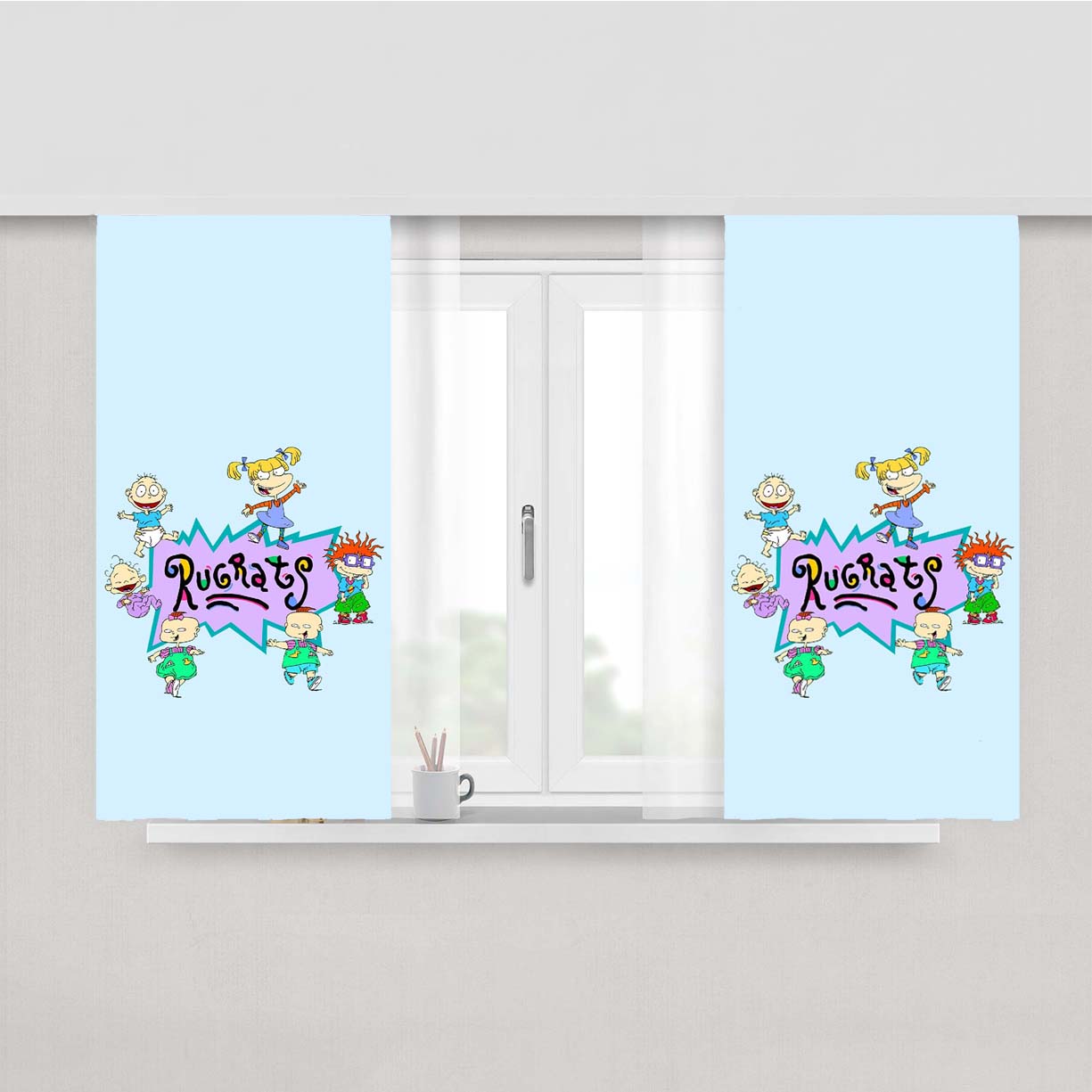 Rugrats Baby Peach Skin Window Curtains