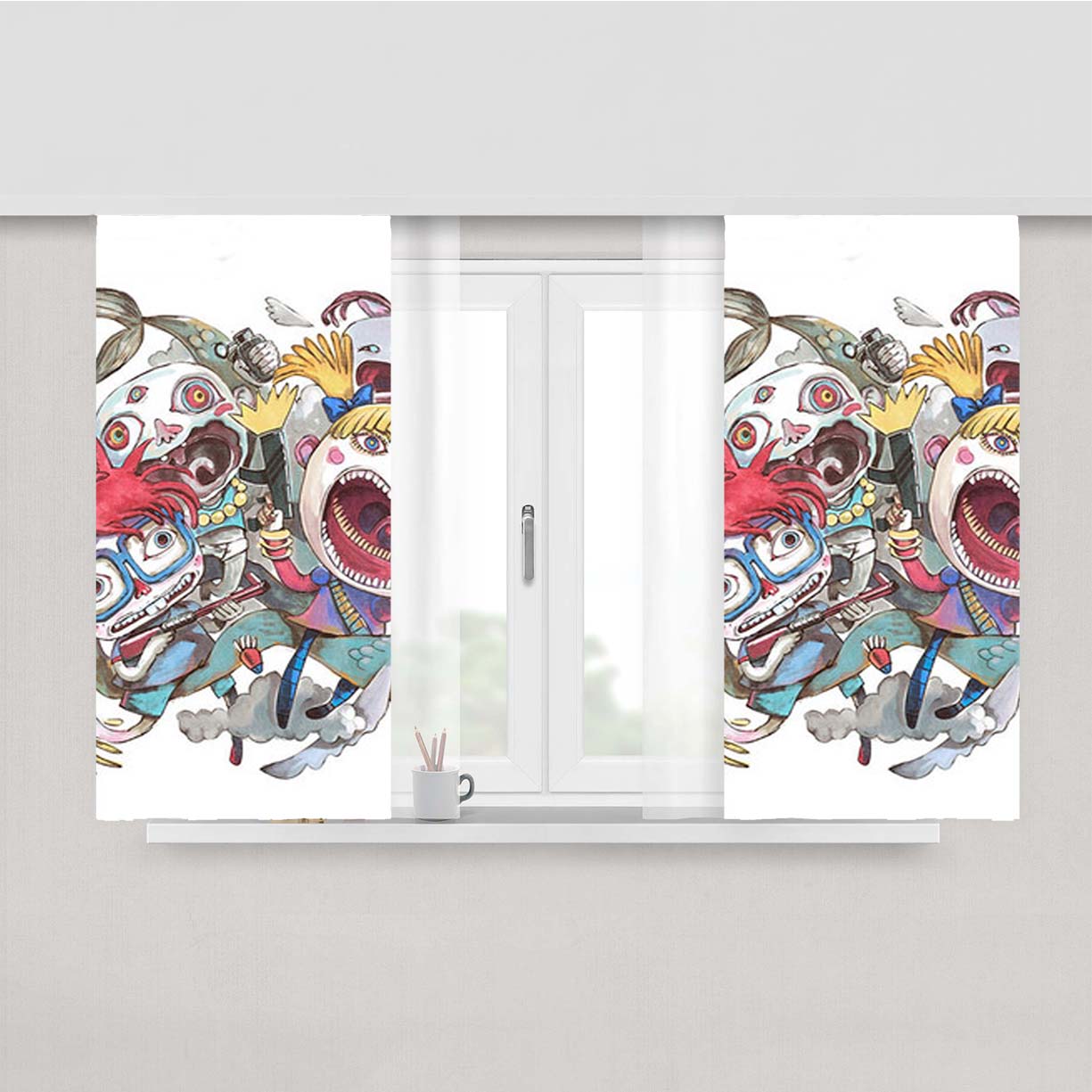 Rugrats Fan Art Peach Skin Window Curtains