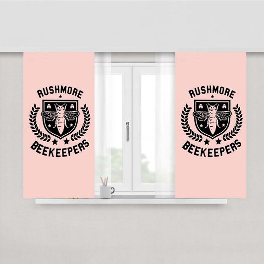 Rushmore Academy Bee Keepers Wes Anderson Peach Skin Window Curtains