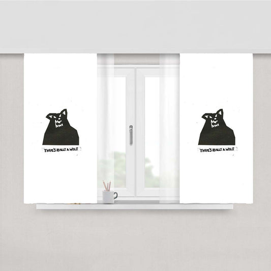 Russ There S Really A Wolf Peach Skin Window Curtains