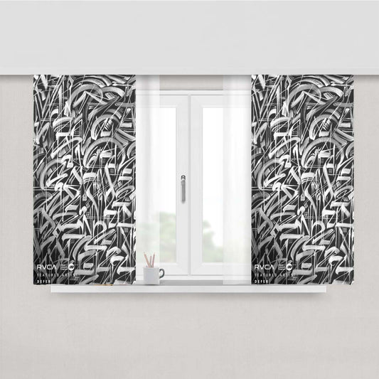 Rvca Art Peach Skin Window Curtains