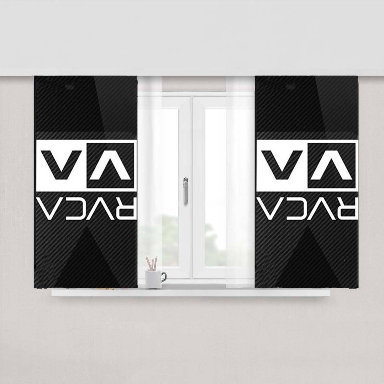 Rvca Va Sport Circuit Peach Skin Window Curtains