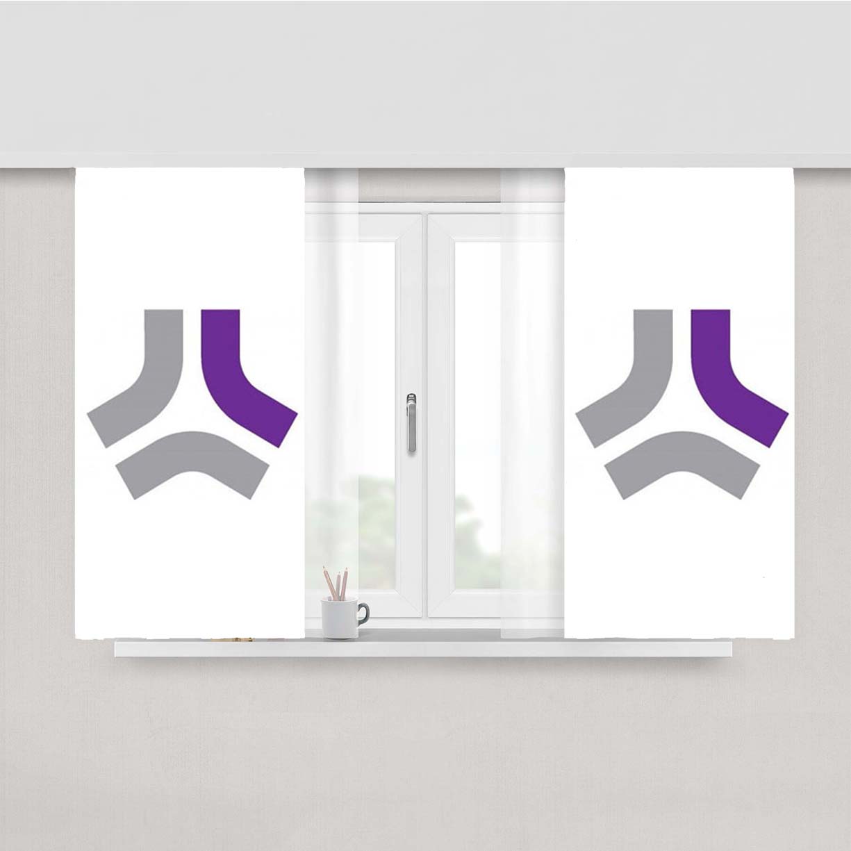 S12E Logo Peach Skin Window Curtains