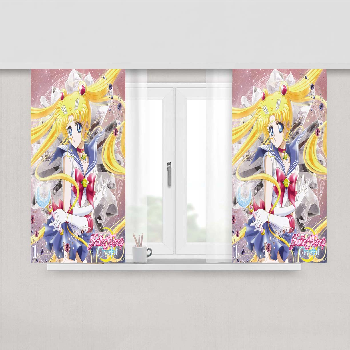 Sailor Mo Peach Skin Window Curtains