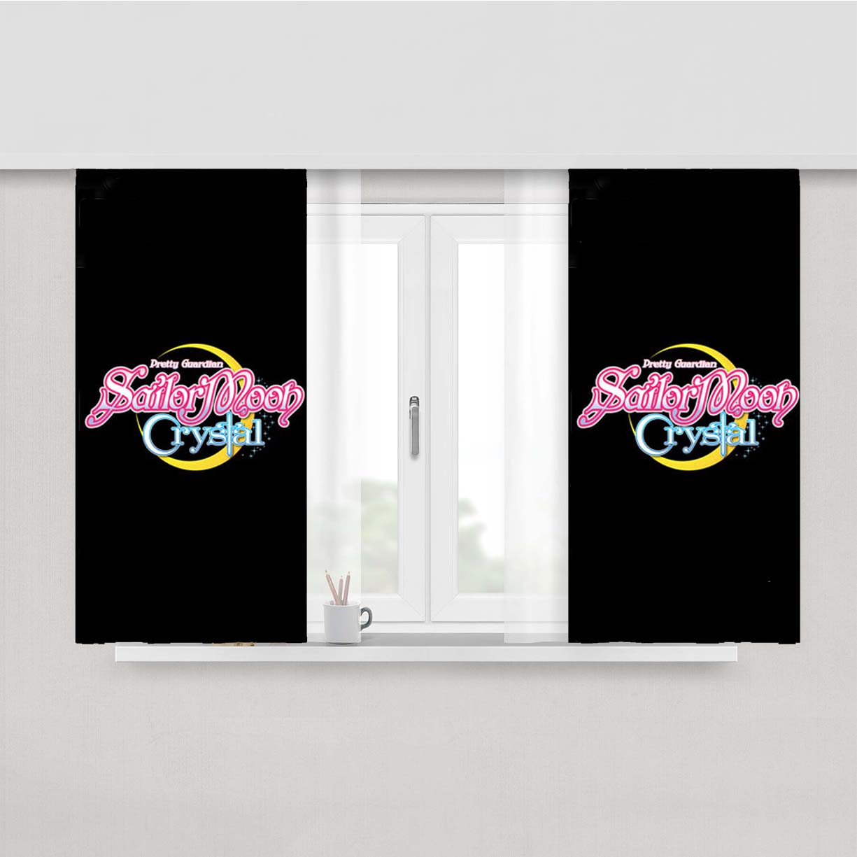 Sailor Moon Crystal Peach Skin Window Curtains