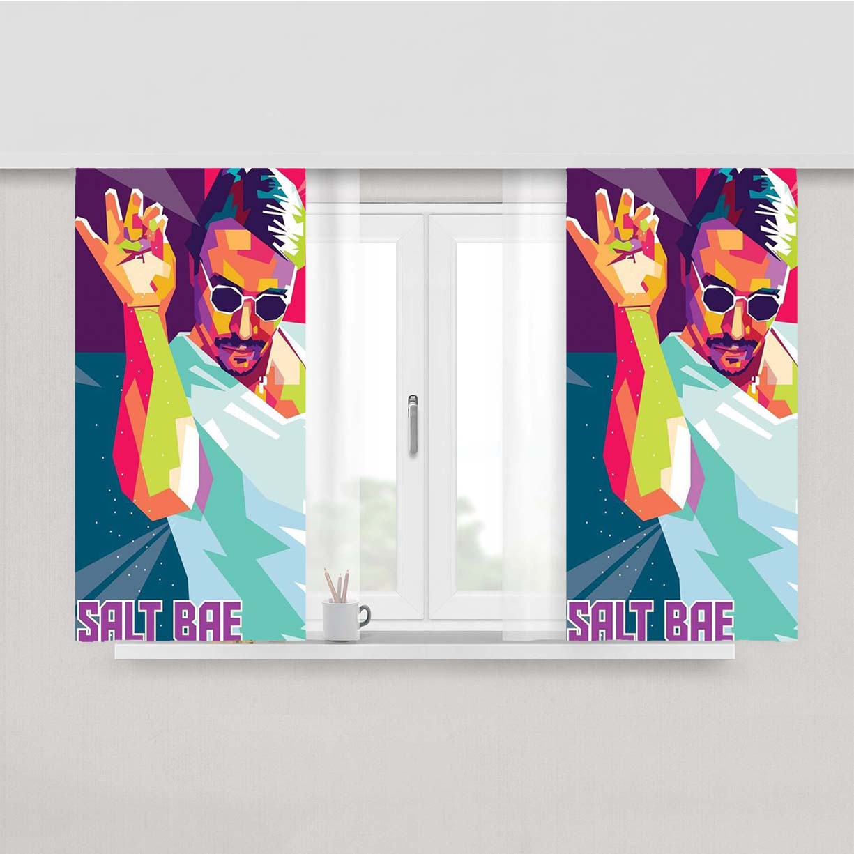 Salt Bae Peach Skin Window Curtains