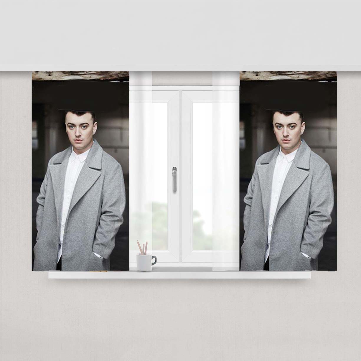 Sam Smith Cute Peach Skin Window Curtains
