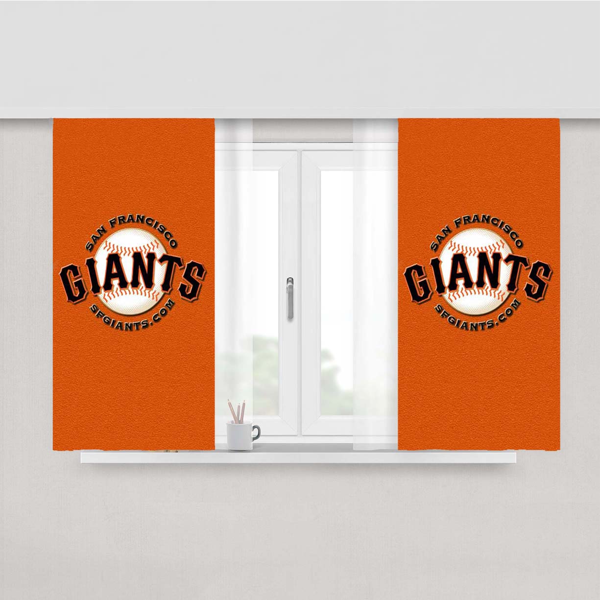 San Fransisco Giants Peach Skin Window Curtains