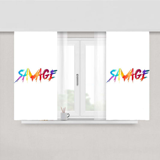 Savage Multic Peach Skin Window Curtains