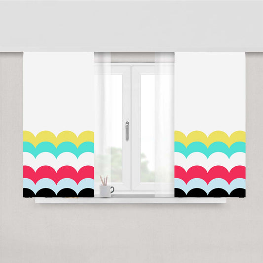Scallop Collection Peach Skin Window Curtains