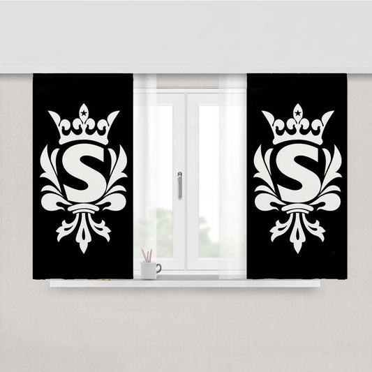 Scandal Band Peach Skin Window Curtains