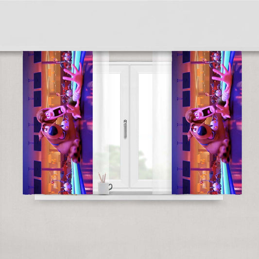 Scooby And S Peach Skin Window Curtains