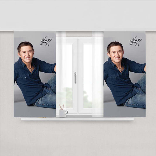 Scotty Mccreery Casual Autograph Peach Skin Window Curtains