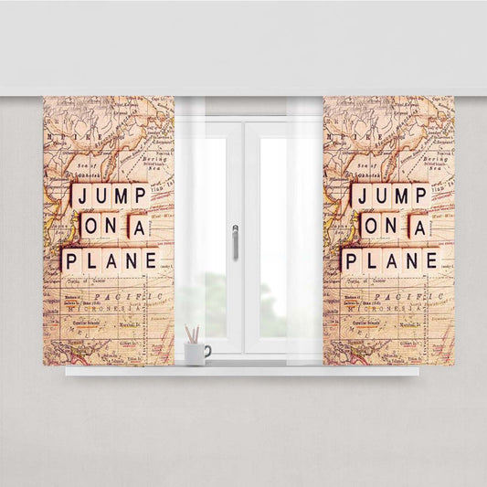 Scrabble Case Travel Peach Skin Window Curtains