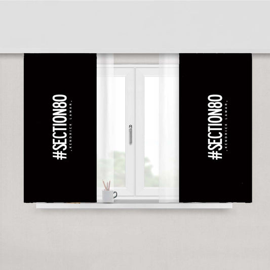Section 80 Kendrick Lamar Font Peach Skin Window Curtains