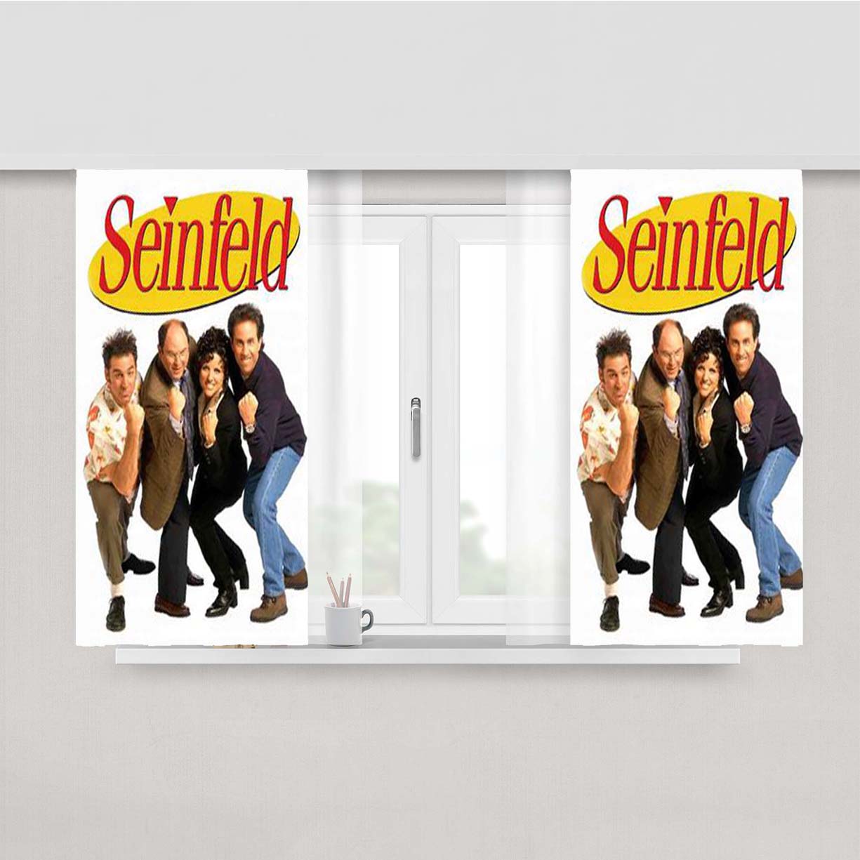 Seinfeld Peach Skin Window Curtains