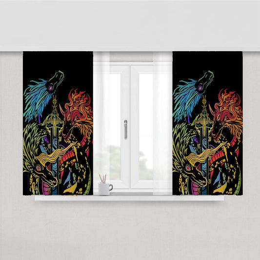 Selda Dragon Artwork Naydra Dinraal Farosh Peach Skin Window Curtains
