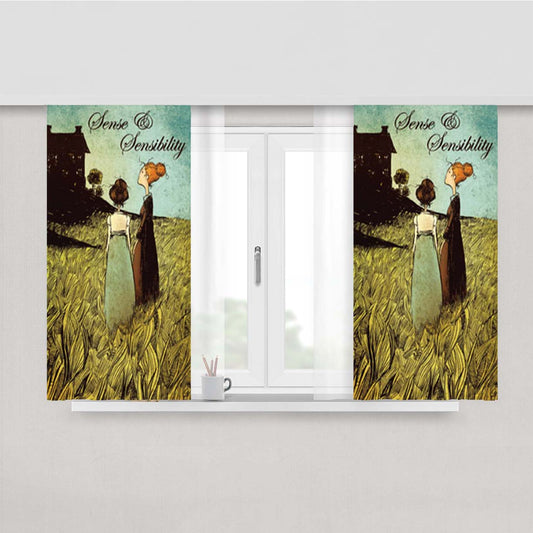 Sense And Sensibility Peach Skin Window Curtains