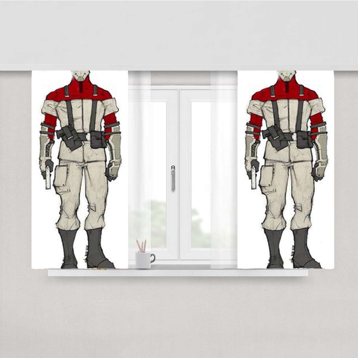 Shadow Complex Remastered 1 Peach Skin Window Curtains