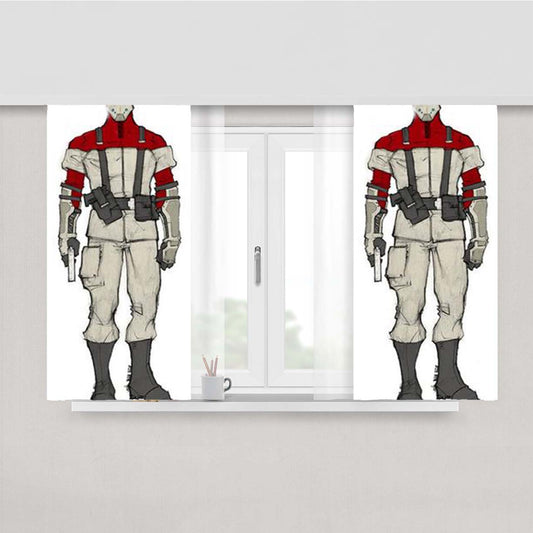 Shadow Complex Remastered 1 Peach Skin Window Curtains