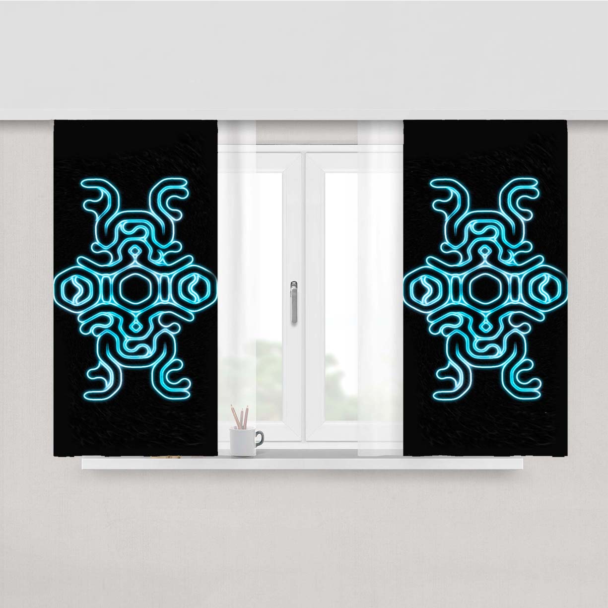 Shadow Of The Colossus Sigil Peach Skin Window Curtains