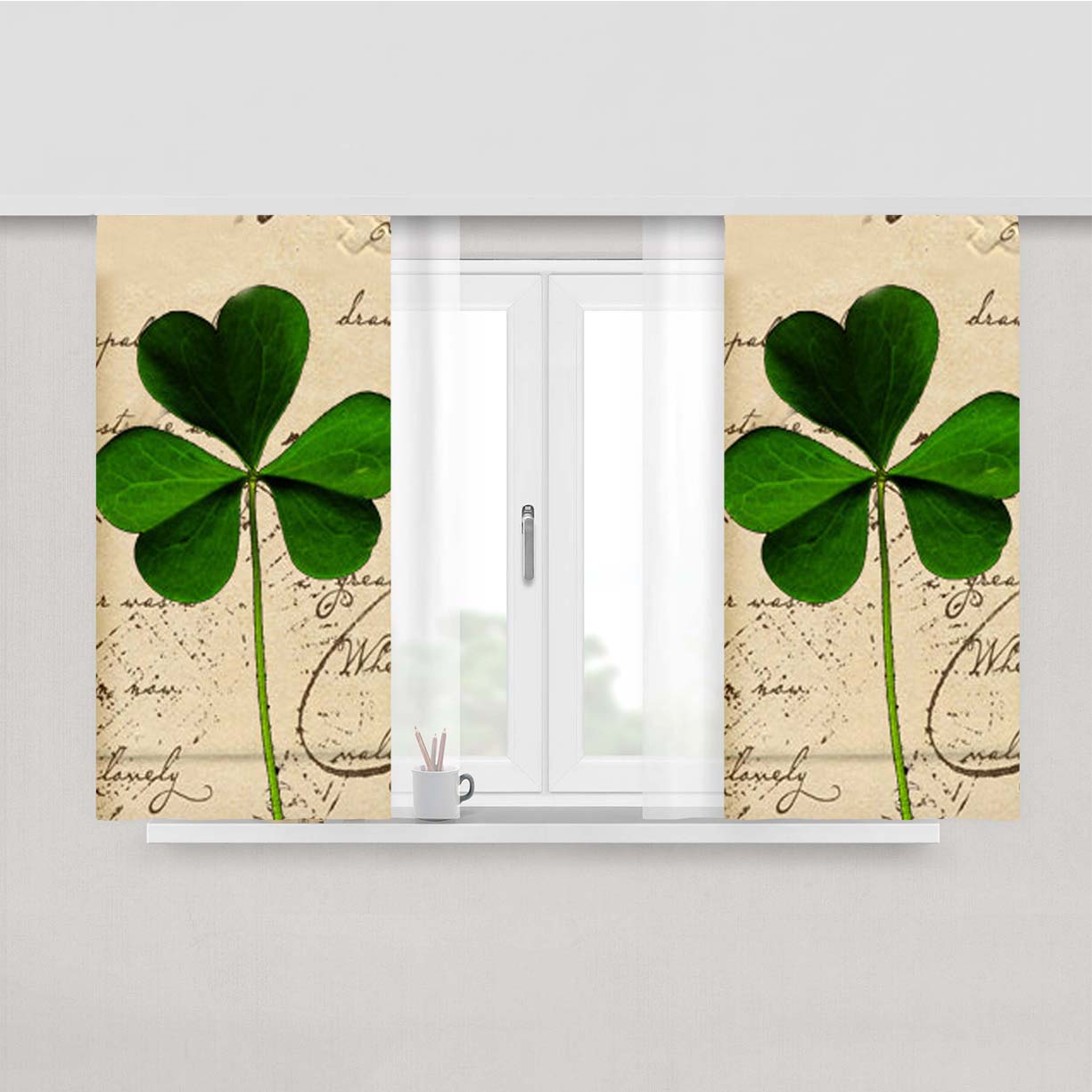 Shamrock Peach Skin Window Curtains