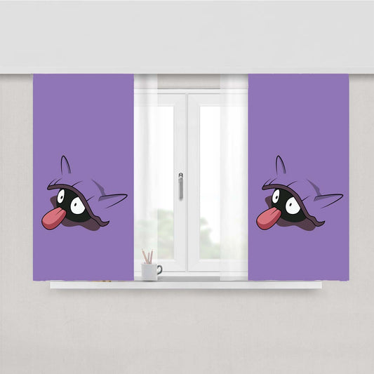 Shellder Pokemon Peach Skin Window Curtains