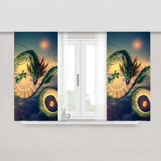 Shenron Dragon Ball Z Peach Skin Window Curtains