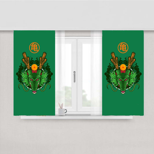 Shenron Dragon Ball Z Artwork Peach Skin Window Curtains