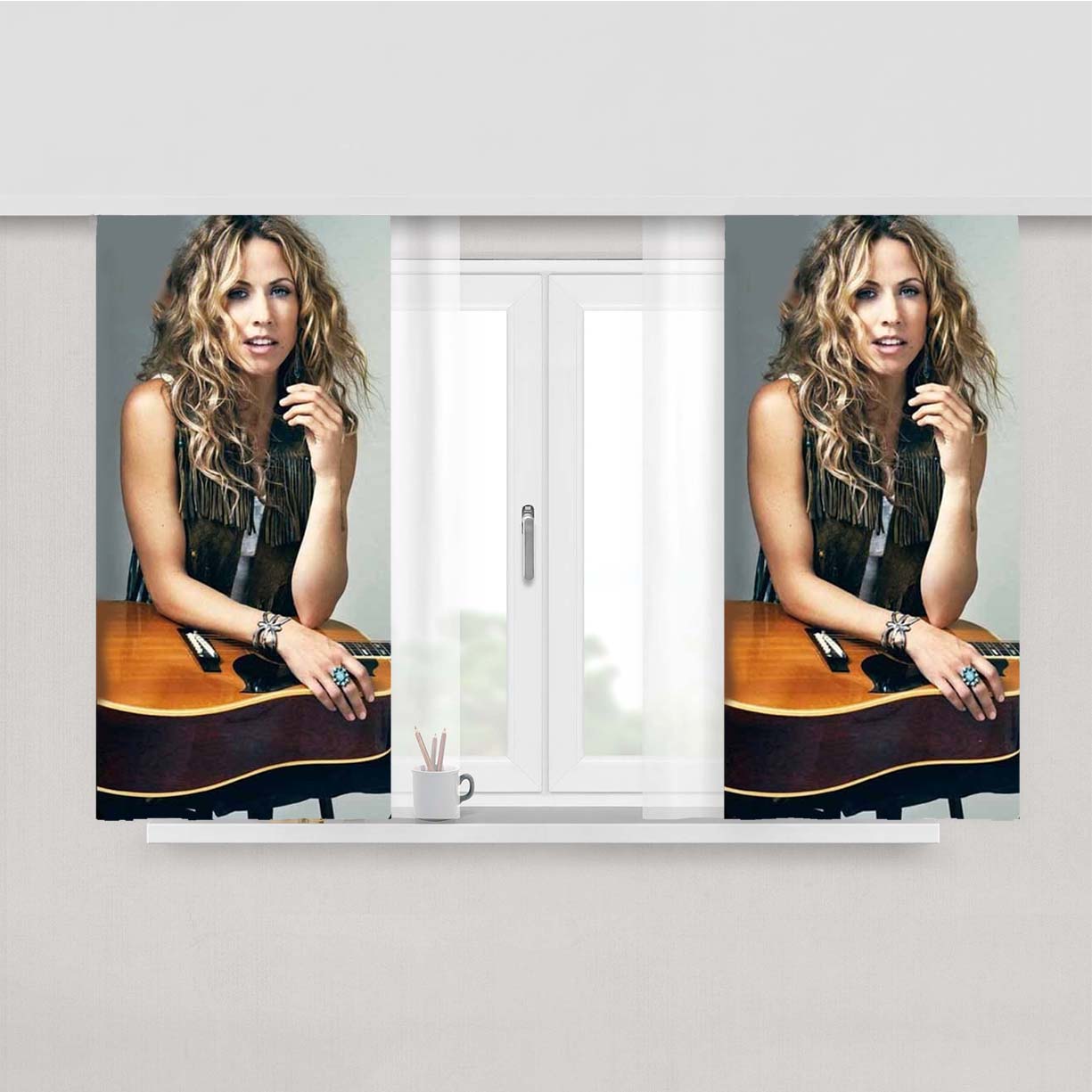 Sherly Crow Peach Skin Window Curtains