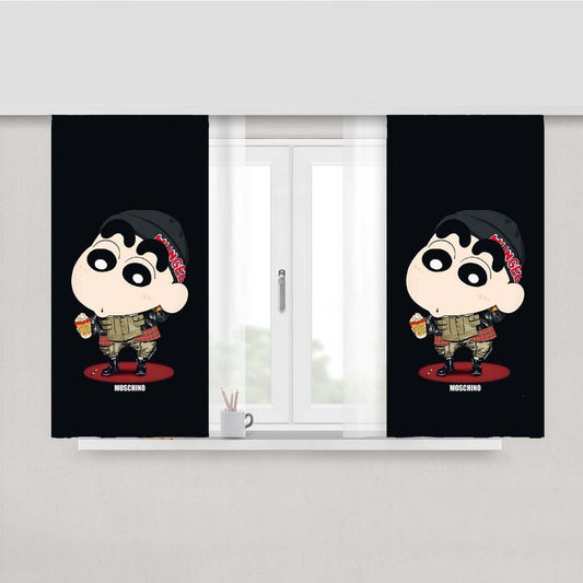 Shincan Moschino Wallpaper Peach Skin Window Curtains