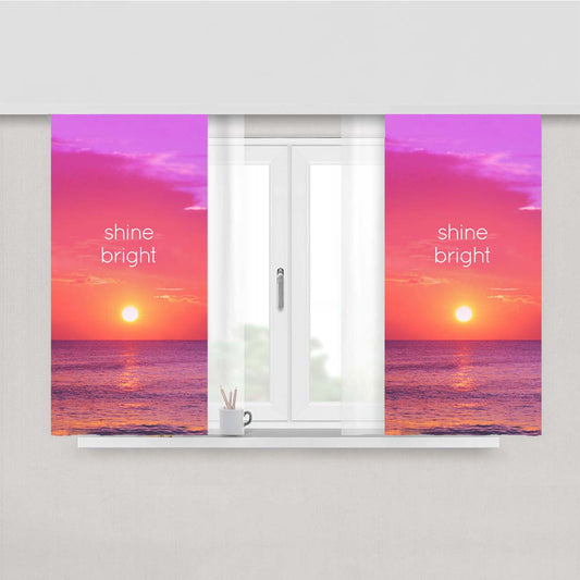 Shine Bright Peach Skin Window Curtains