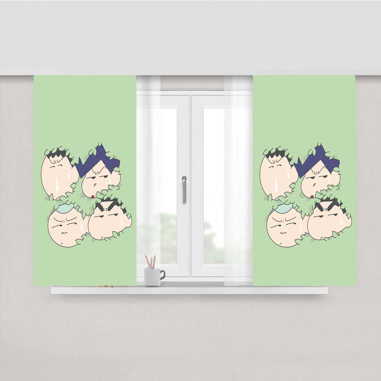 Shinnosuke Nohara Masao Toru Bo Peach Skin Window Curtains