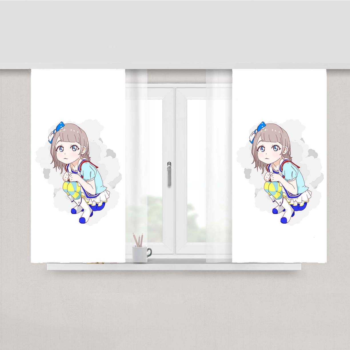 Shuka Saito Love Live Peach Skin Window Curtains