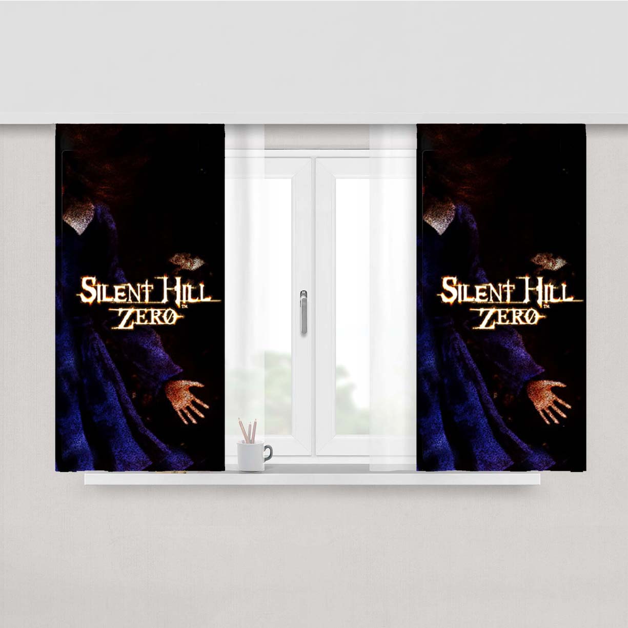 Silent Hill Zero Peach Skin Window Curtains