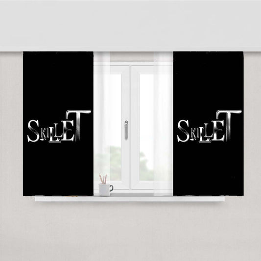 Skillet Simple Design Peach Skin Window Curtains