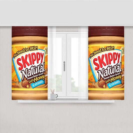 Skippy Natural With Honey Creamy Peach Skin Window Curtains