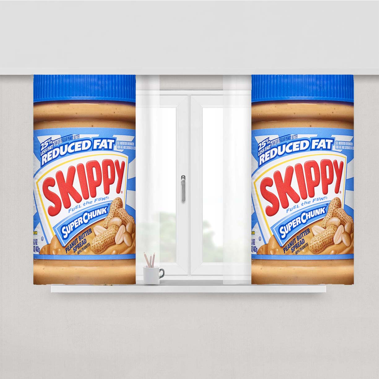 Skippy Super Chunk Peach Skin Window Curtains