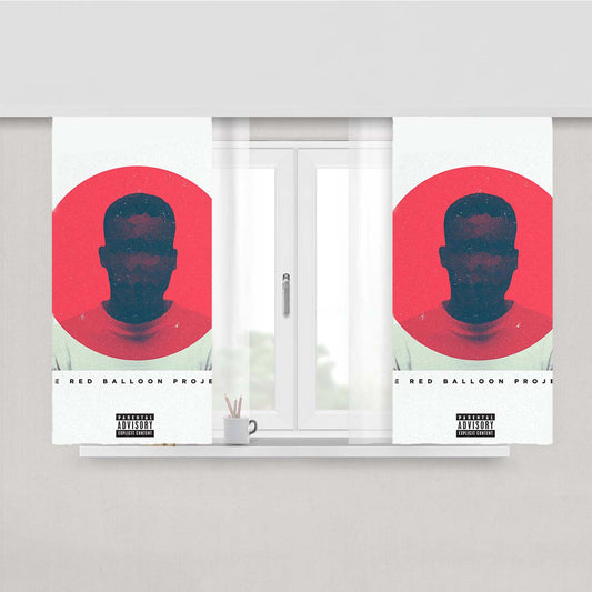 Skizzy Mars The Red Balloon Project Peach Skin Window Curtains