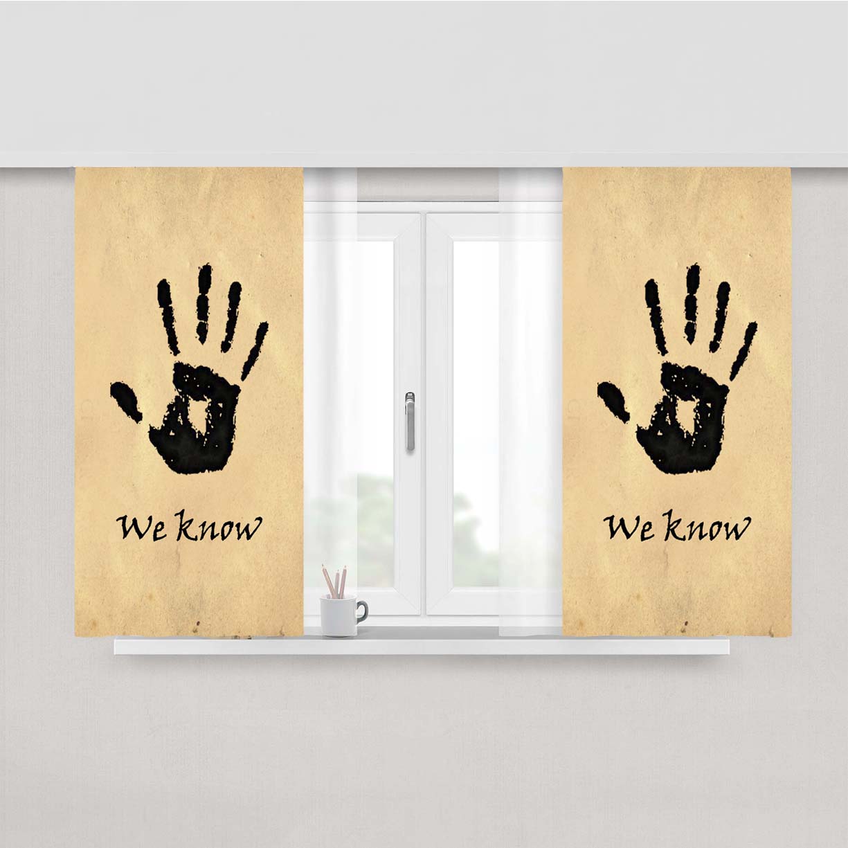 Skyrim Dark Brotherhood We Peach Skin Window Curtains